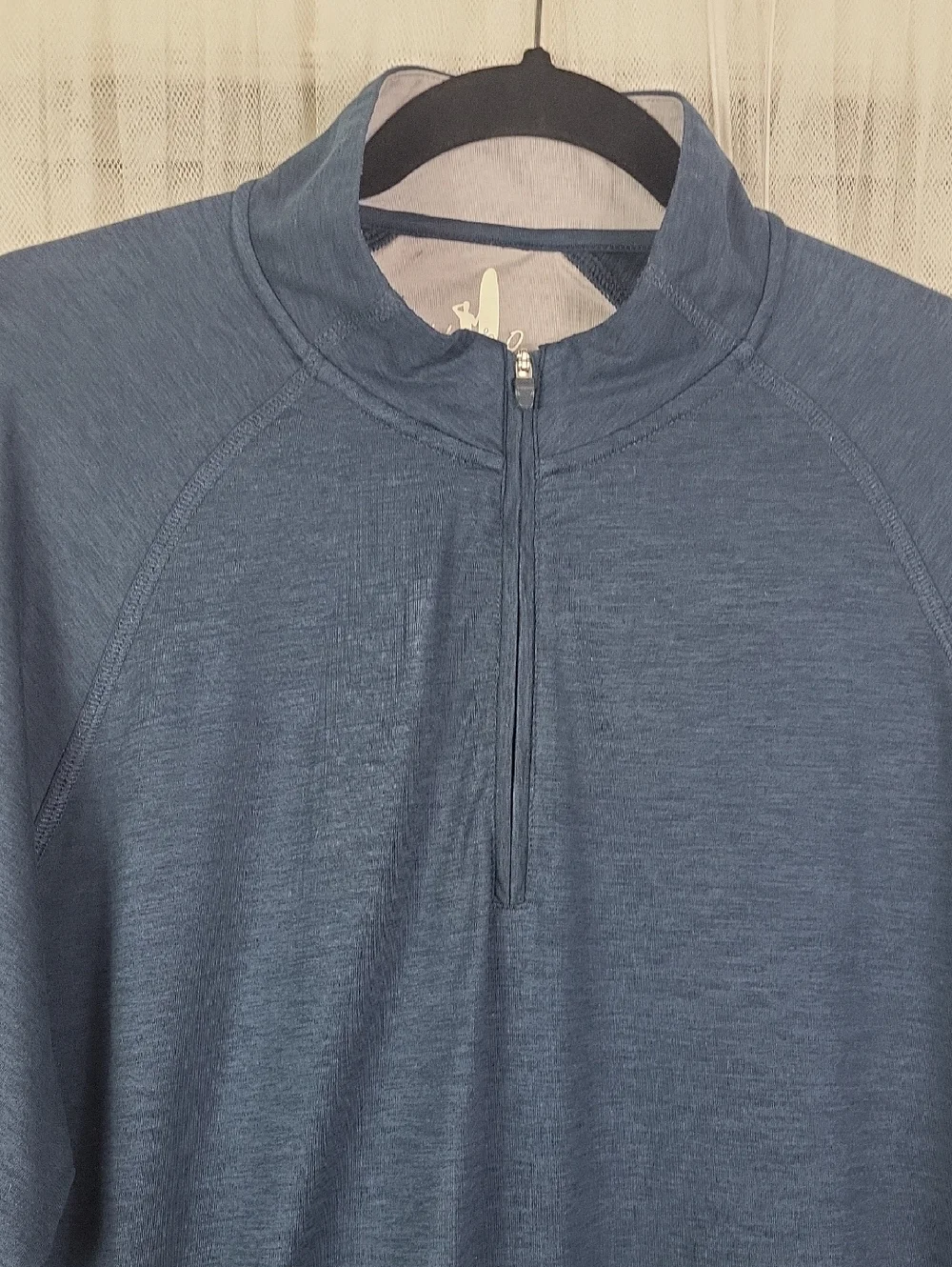 Johnnie-O Men's Half-Zip Pullover - Deep Slate Blue. Size L - Picture 2 of 9